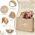 Extra Large Mom Jute Bag Custom Logo